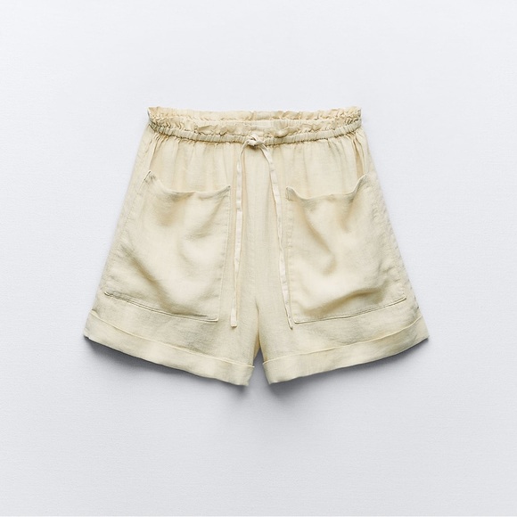 Zara Pants - 100% Linen Shorts | Zara | NWT